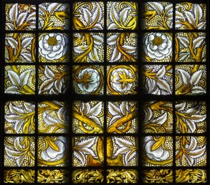 Foliate Quarries, 1884 (farget glass)