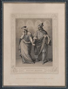 Nibelungenlied. Gunther og Brunhild, 1860. av Carl Arnold Gonzenbach