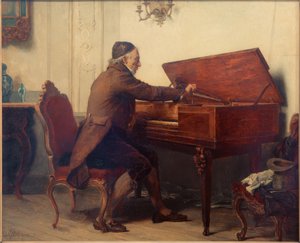 Mann am bordtastatur av Carl Bernhard Schlösser