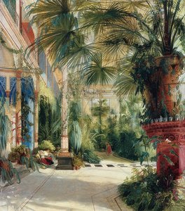 Det indre av palmehuset. 1832