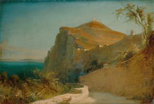 Tiberiusklippen, Capri av Carl Blechen