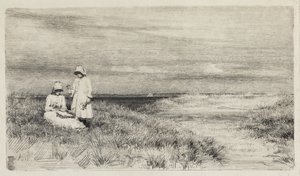 Barna på stranden av Carl Bloch
