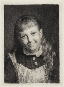 Den leende jenta. Portrett av Ida Alma Bloch av Carl Bloch