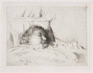 Det sovende barn av Carl Bloch