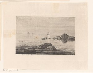 Steinblokker i vannet av Carl Bloch