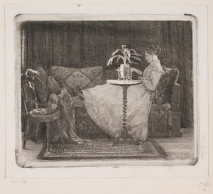 Lesende dame av Carl Bloch