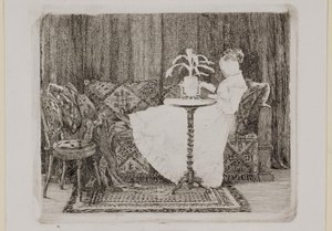 Lesende dame av Carl Bloch