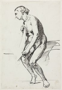 Studier til museets maleri "Jairi datter" (kms835) av Carl Bloch