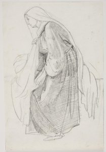 Studier til museets maleri "Jairi datter" (kms835) av Carl Bloch