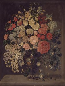 En stor vase med blomster av Carl Christian Seydewitz