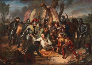 Maurice, kurfyrst av Sachsen i slaget ved Sievershausen, 1553, 1837.