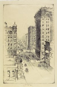 Hennepin Avenue nedenfor Sixth Street av Carl Edward Johnson