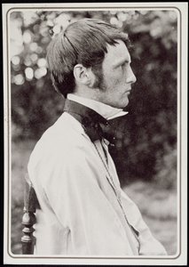 Portrett av Heinrich Vogeler (1872-1942) 1898 (bw-bilde)