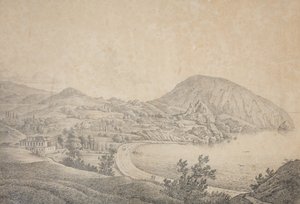 Utsikt over herregården til Armand Emmanuel du Plessis, duc de Richelieu i Gursuf, 1810-tallet av Carl Ferdinand von Kugelgen