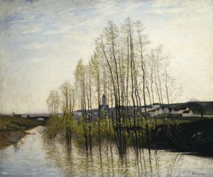 Elvelandskap, Champagne, 1876