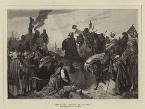 John Huss før staven av Carl Friedrich Lessing