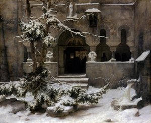 Klosterhage i snø