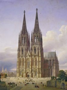 Ideell utsikt over Kölnerdomen, 1834-1836