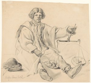 Sittende kroatisk løkselger