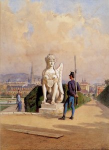 Kurzweil på vakt i hagen til Belvedere-palasset i Wien av Carl Goebel d. J.
