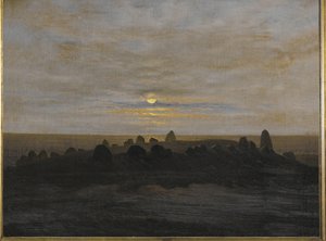 Steinalderdike på øya Rügen, Tyskland (olje på lerret)