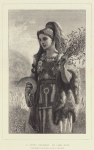 En ung druiinne av Carl Haag