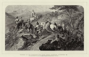 Morgen i høylandet, kongefamilien som stiger opp i Lochnagar, 1853