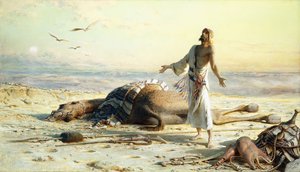 Forlis i ørkenen, 1886 av Carl Haag
