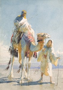 Shaiken og hans guide, 1874 av Carl Haag