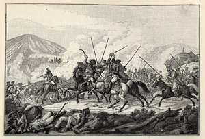 General Vandammes fange i slaget ved Kulm 30. august 1813. av Carl Heinrich Rahl