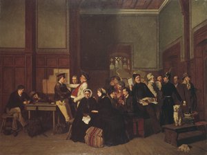 Tredjeklasses venterom II, ca. 1865 av Carl Hendrik d Unker