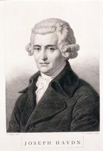 Joseph Haydn (1732-1809) gravert av F.A. Andorff av Carl Jager