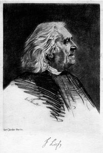 Franz Liszt 1811-1886, ungarsk komponist og pianist, 1900-tallet. av Carl Jander