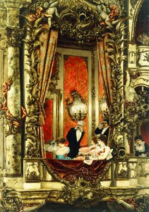 Franz Josef ved Operaen, 1883 av Carl Kahler