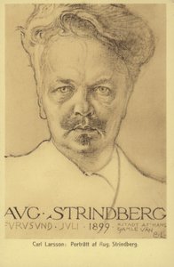 August Strindberg (1849-1912), svensk dramatiker, romanforfatter, poet og kunstner, 1899 av Carl Larsson