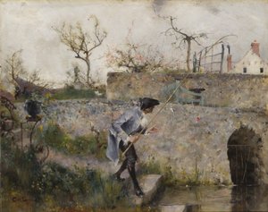 Fisken biter! av Carl Larsson