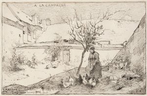Fransk bondegård av Carl Larsson
