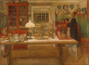 Gjør deg klar for et spill, 1901 av Carl Larsson