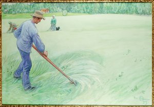 Høstmaskiner, 1915 av Carl Larsson