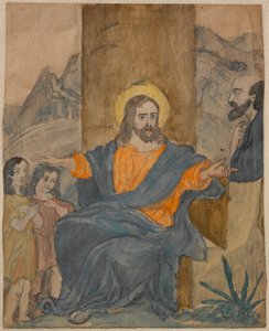 Jesus velsigner barna av Carl Larsson