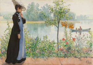 Karin ved Fjæra av Carl Larsson