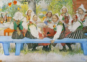 Kerstis bursdag, 1909 av Carl Larsson