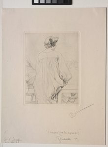 Lisbeth, sett bakfra av Carl Larsson