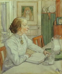 Min eldste datter, 1904 av Carl Larsson