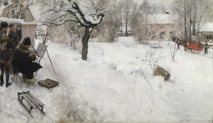 Friluftsmaler av Carl Larsson
