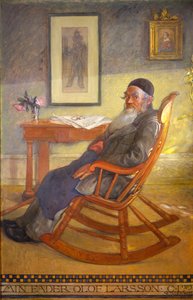 Portrett av kunstnerens far av Carl Larsson