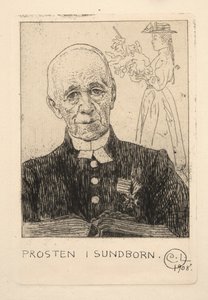 Presten (Petterson) i Sundborn av Carl Larsson
