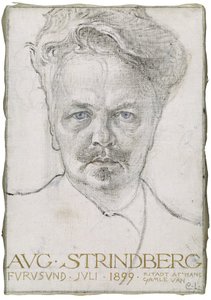 Forfatteren August Strindberg av Carl Larsson