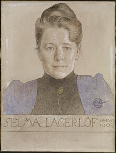 Forfatteren Selma Lagerlöf av Carl Larsson