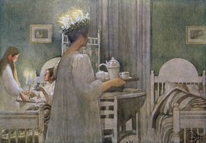 St. Lucy-festen 13. desember av Carl Larsson
